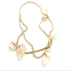 J.Crew Crystal Ribbon necklace. 
